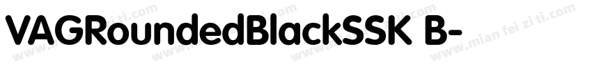 VAGRoundedBlackSSK B字体转换